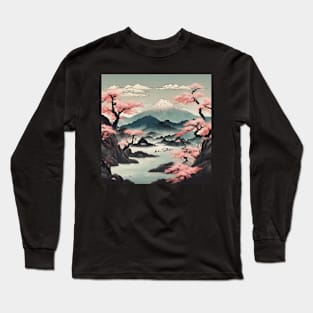 gloomy swamp japan artsyle Long Sleeve T-Shirt